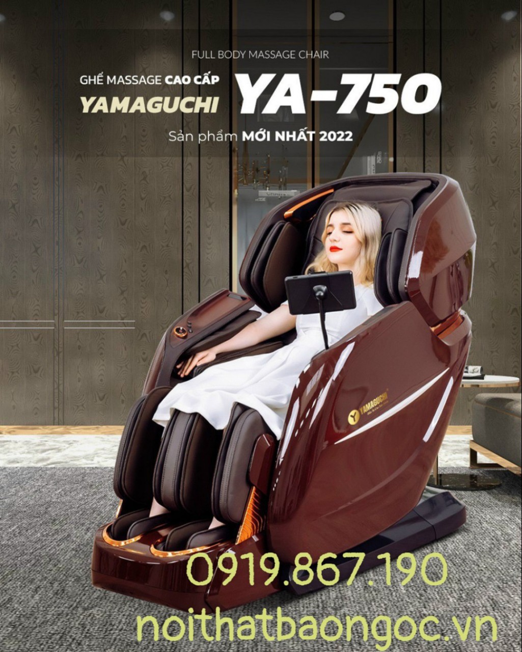 GHẾ MASSAGE YAMAGUCHI YA-750